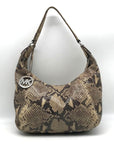 Michael Kors Python Embossed Hobo Bag