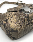 Michael Kors Python Embossed Hobo Bag