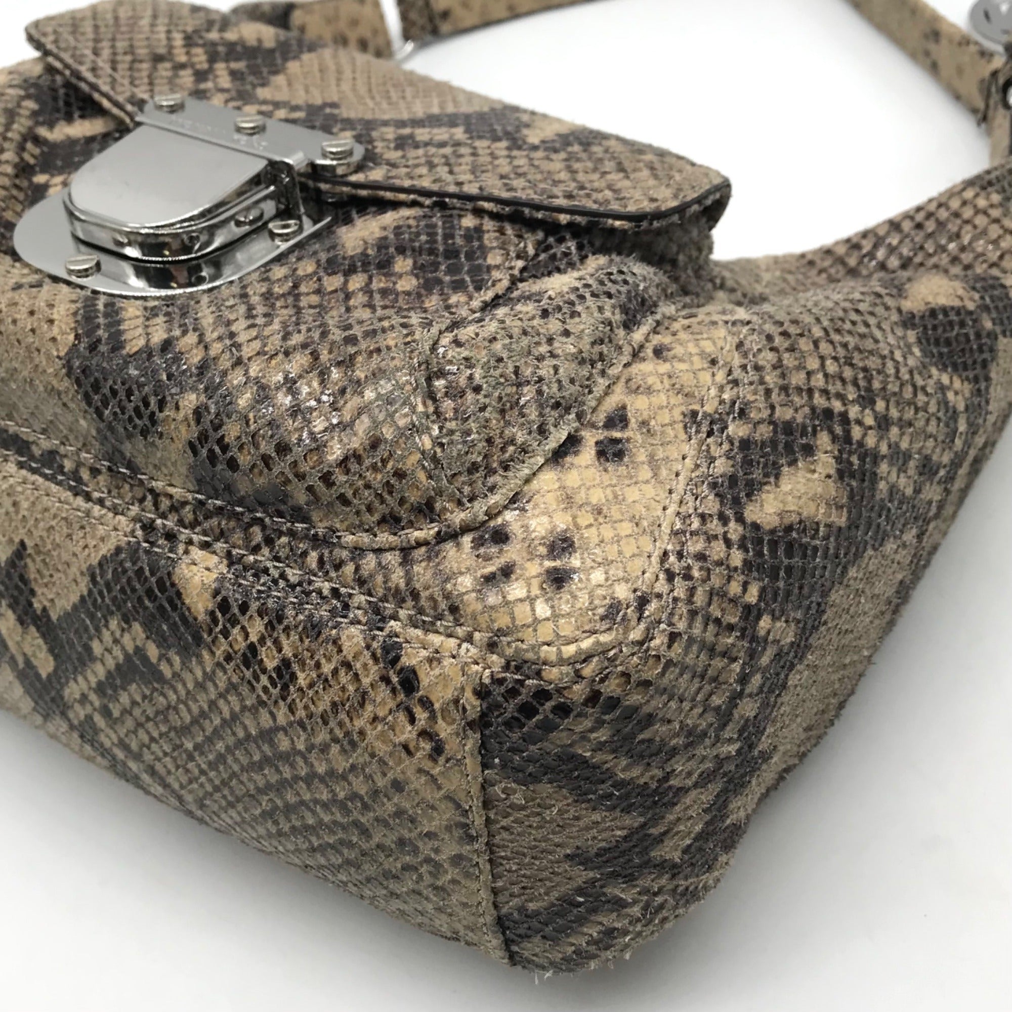 Michael Kors Python Embossed Hobo Bag