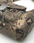 Michael Kors Python Embossed Hobo Bag