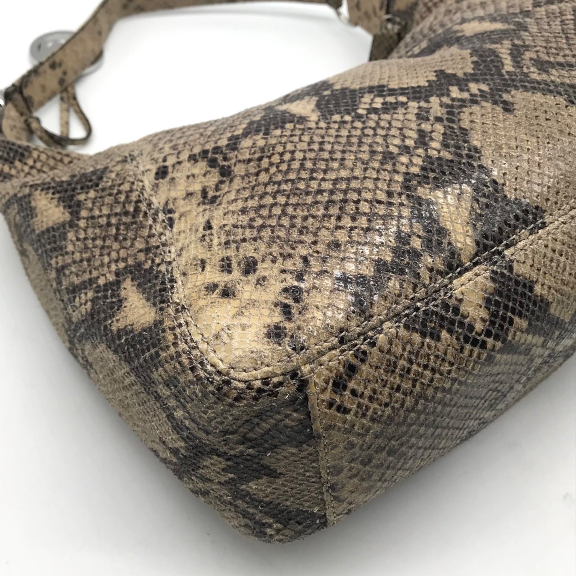 Michael Kors Python Embossed Hobo Bag