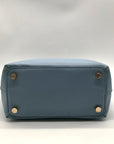 Anne Klein Blue Faux Leather Shoulder Bag