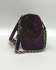 Guess Red Edna Chevron Stitch Shoulder Bag