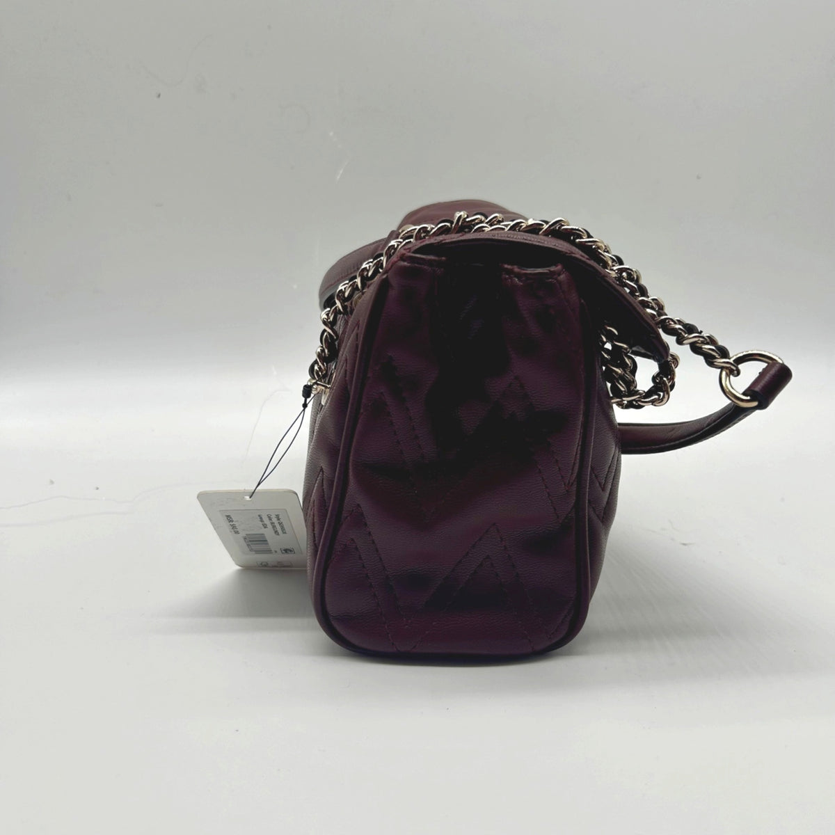 Guess Red Edna Chevron Stitch Shoulder Bag