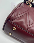 Guess Red Edna Chevron Stitch Shoulder Bag
