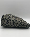Coach Vintage Gray and Black Canvas Hamptons Shoulder Bag-F13077