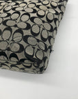 Coach Vintage Gray and Black Canvas Hamptons Shoulder Bag-F13077