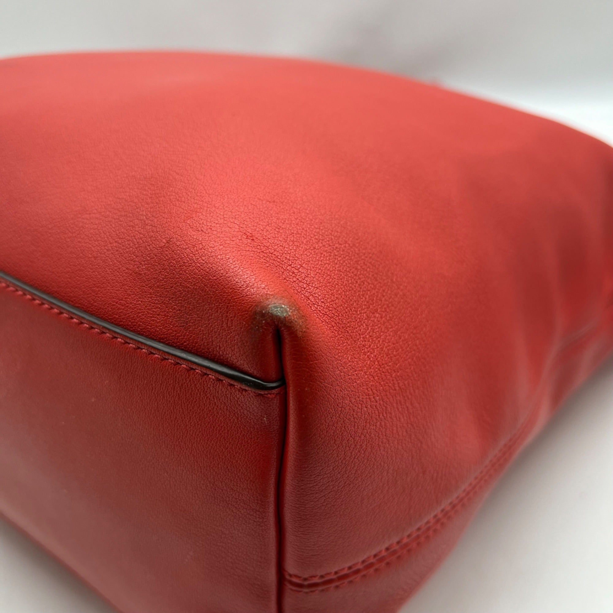 Coach Red Leather Vintage Legacy Duffle Bag 19889