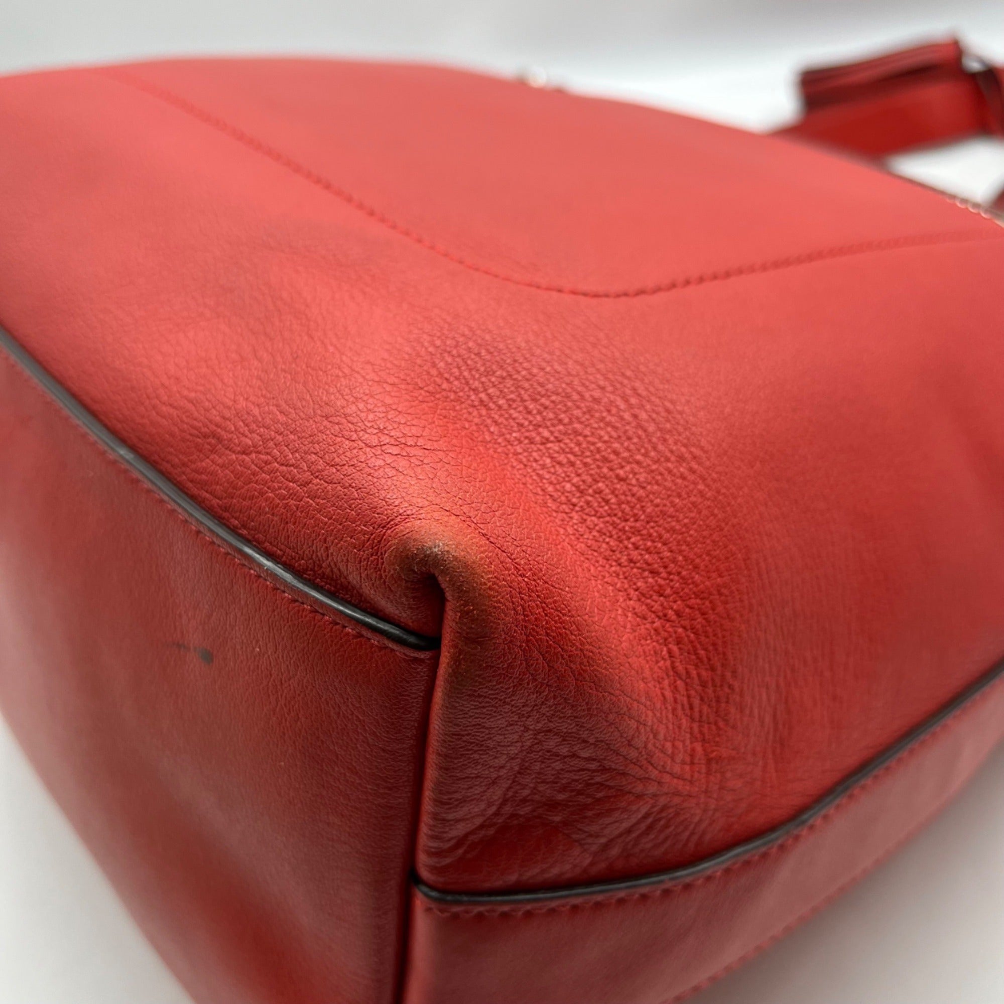 Coach Red Leather Vintage Legacy Duffle Bag 19889
