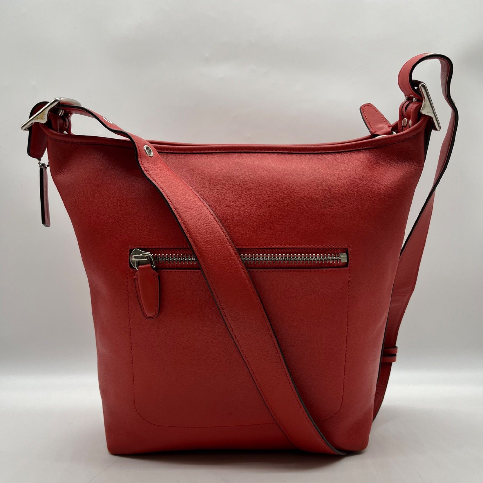 Coach Red Leather Vintage Legacy Duffle Bag 19889
