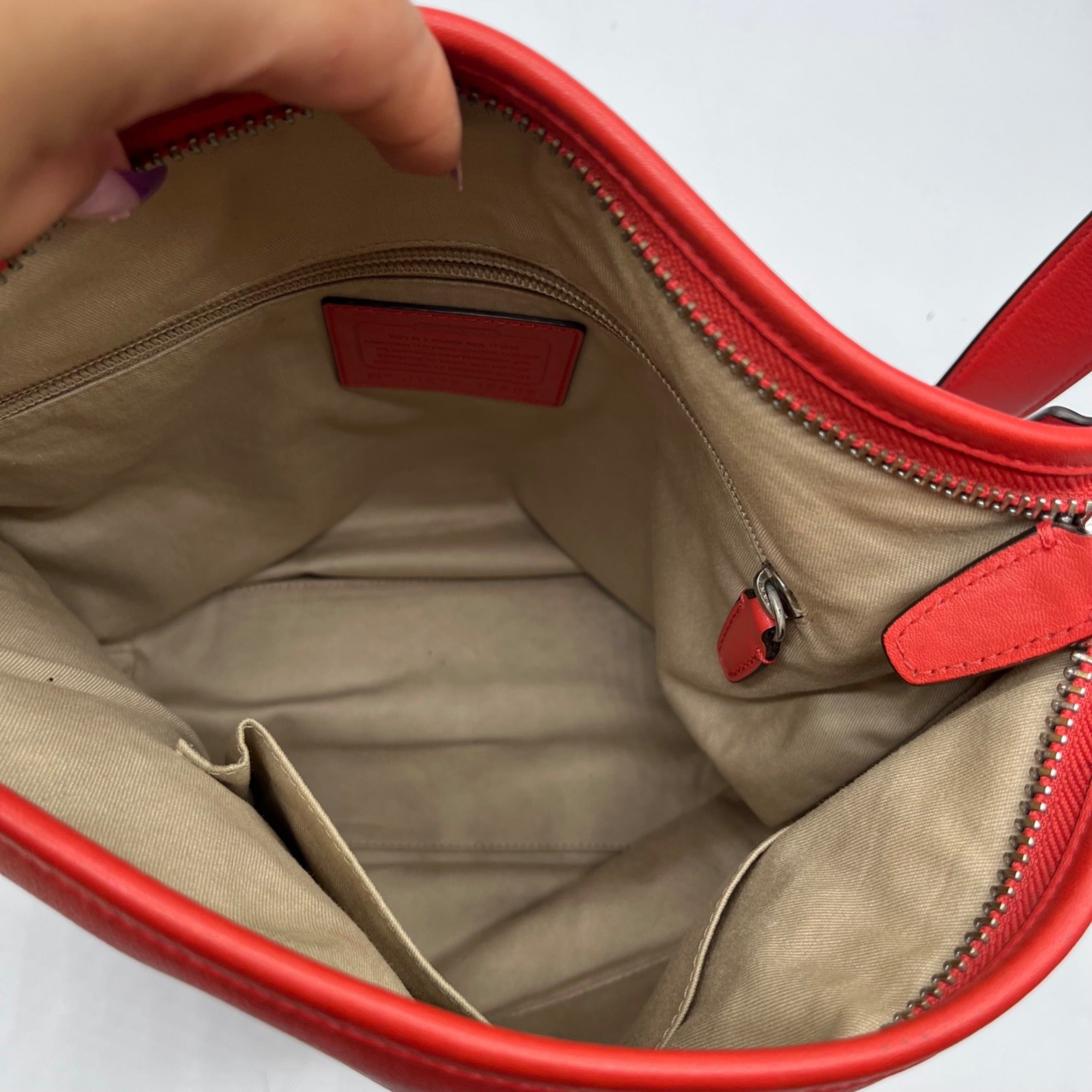 Coach Red Leather Vintage Legacy Duffle Bag 19889