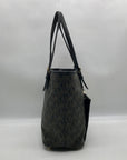 Michael Kors Brown Monogram Leather Carmen Shoulder Bag