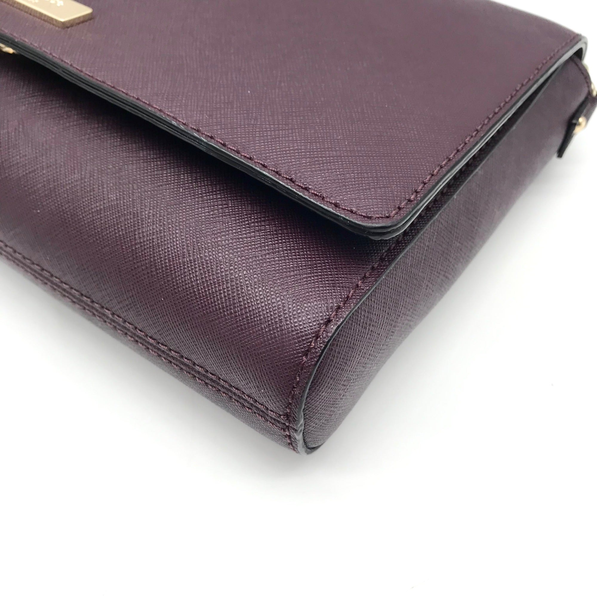 Kate Spade Purple Leather Crossbody Bag