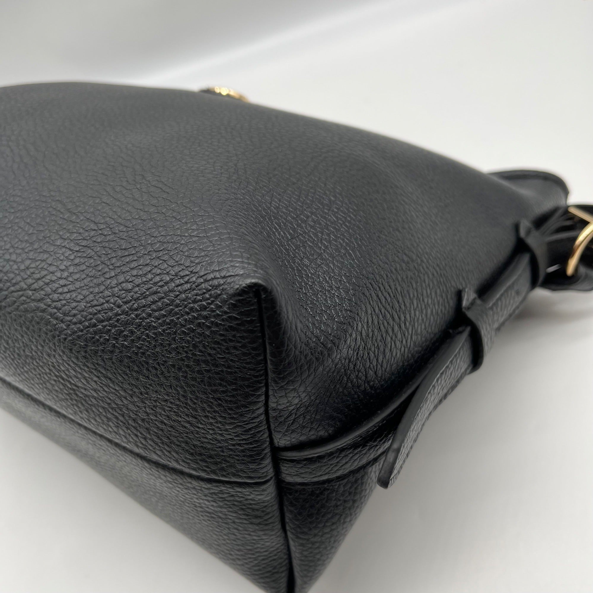 Giani Bernini Black Pebble Soft Medium Shoulder Bag