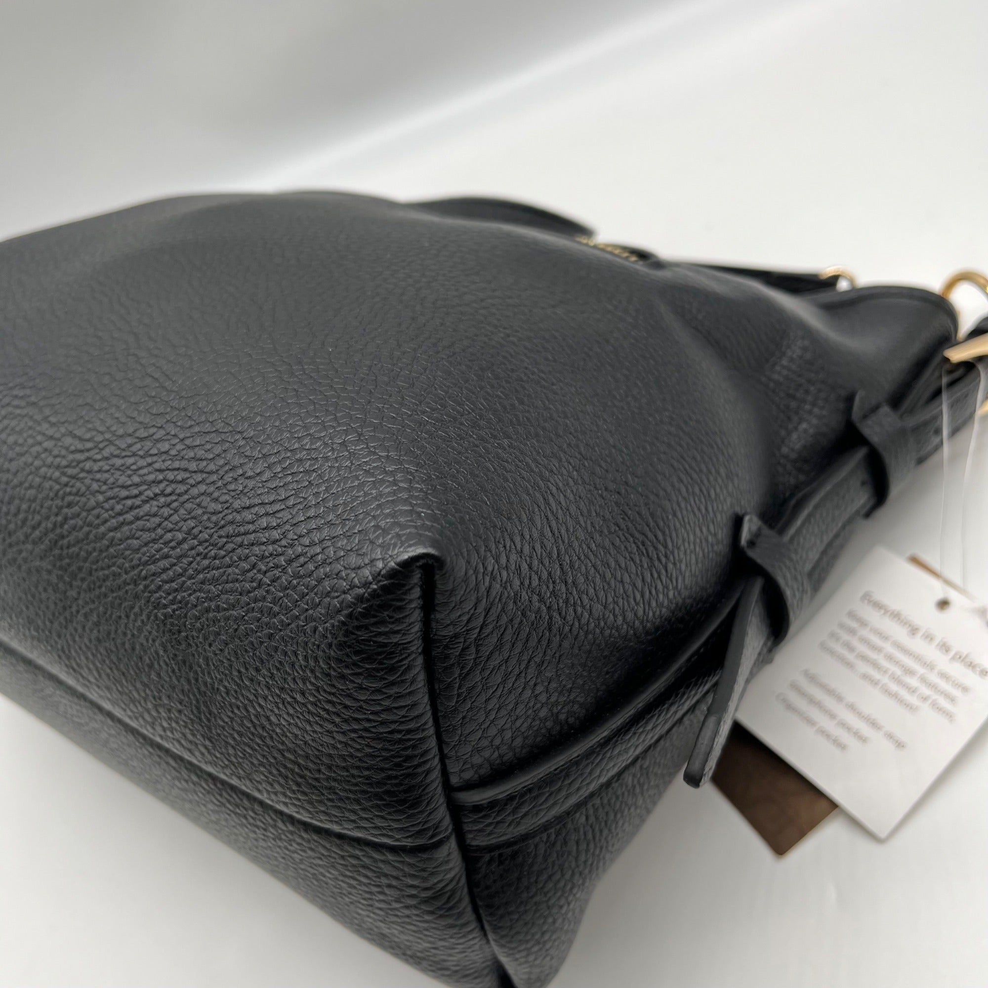 Giani Bernini Black Pebble Soft Medium Shoulder Bag