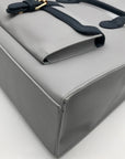 Like Dreams Navy Veda Two-Tone Buckle Medium Satchel Bag