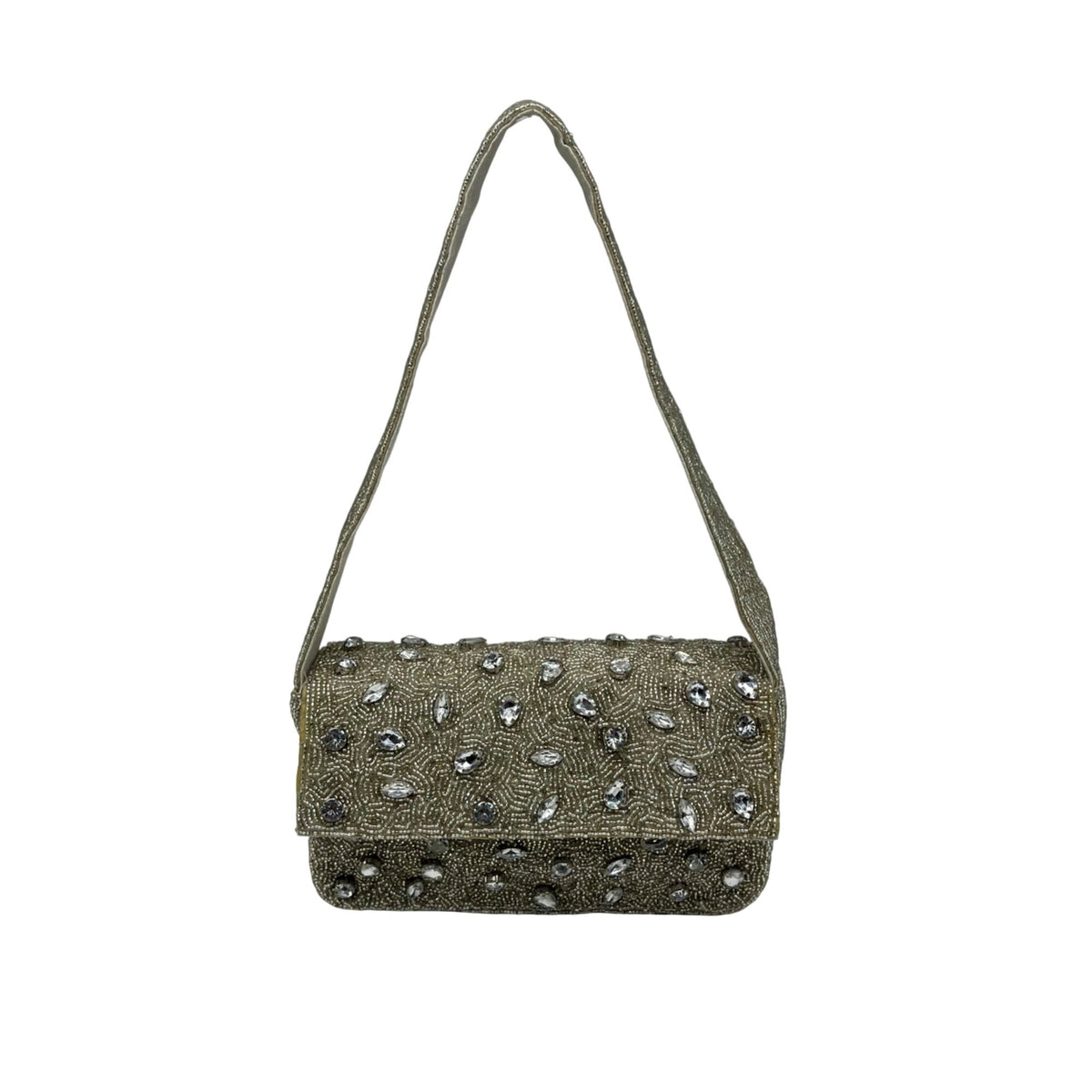 On 34th Silver Beaded Tote Bag