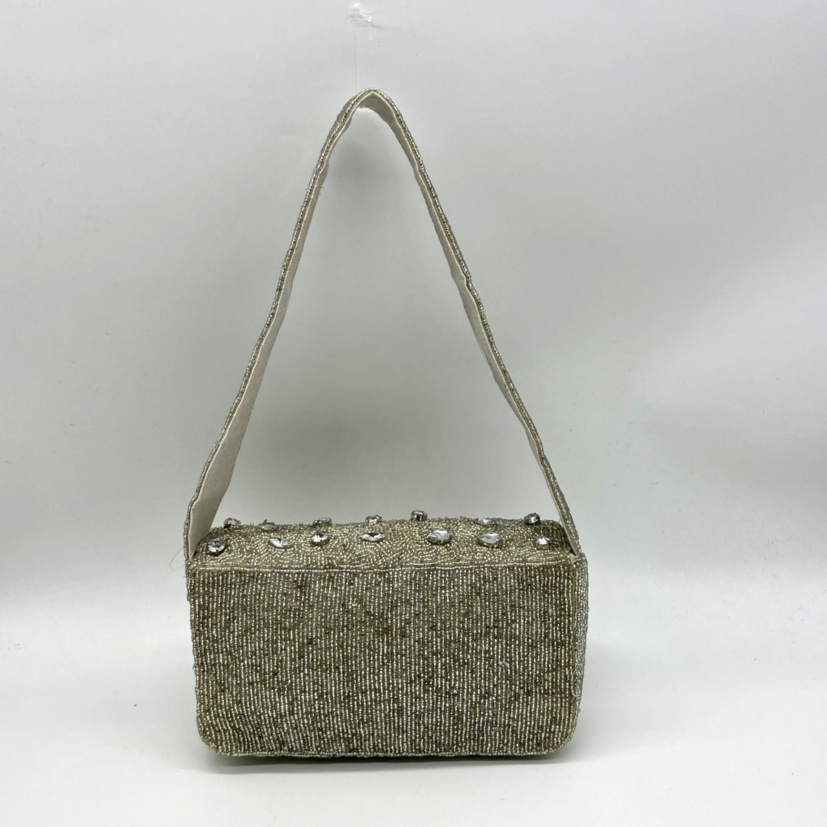 On 34th Silver Beaded Tote Bag