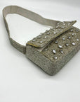 On 34th Silver Beaded Tote Bag