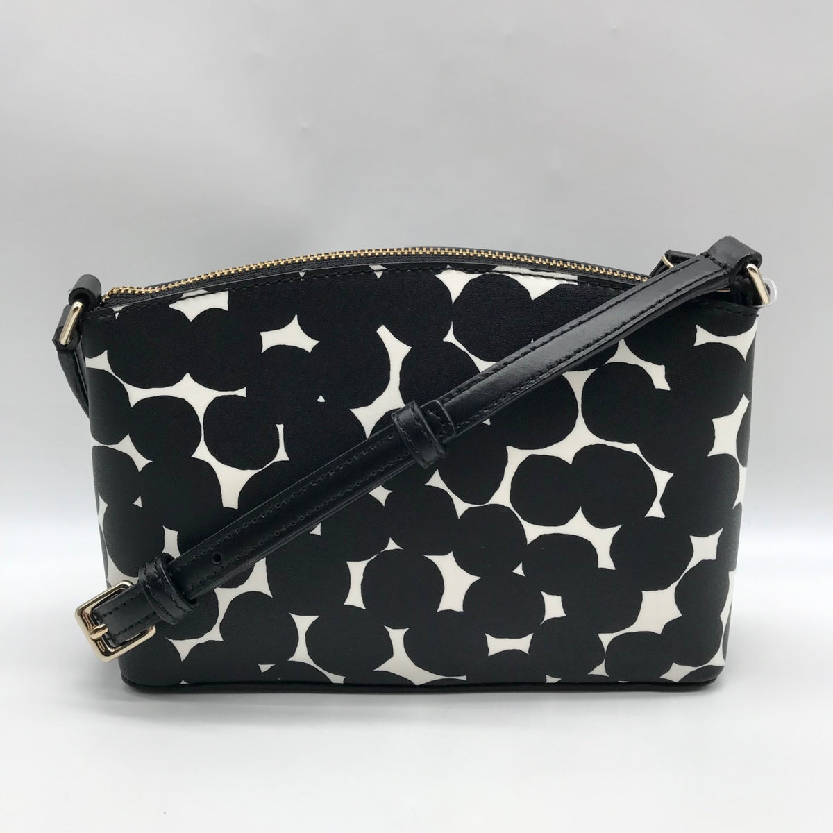 Kate Spade Black/Cream Leather Millie Grove Street Splodge Dot Crossbody