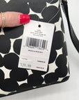 Kate Spade Black/Cream Leather Millie Grove Street Splodge Dot Crossbody