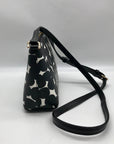 Kate Spade Black/Cream Leather Millie Grove Street Splodge Dot Crossbody