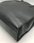 Marc Jacobs Black Snake Embossed Leather Grind Shopper Tote Bag