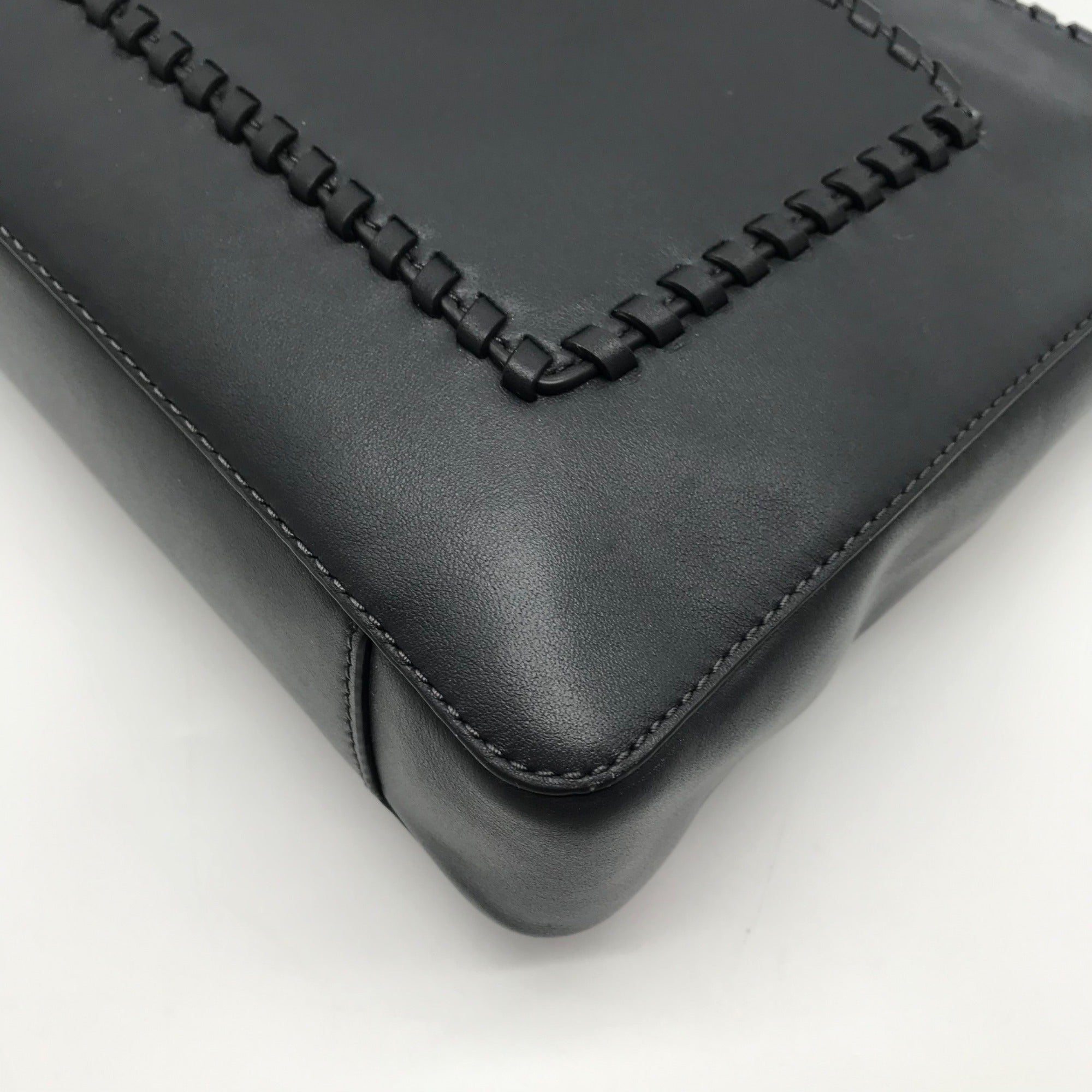 Michael Kors Dark Gray Leather Gloria Crossbody