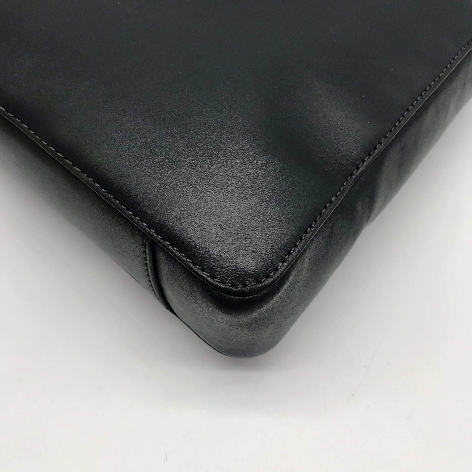 Michael Kors Dark Gray Leather Gloria Crossbody