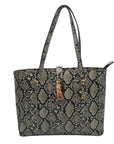 Guess Snakeskin Faux Leather Salinge Tote Bag