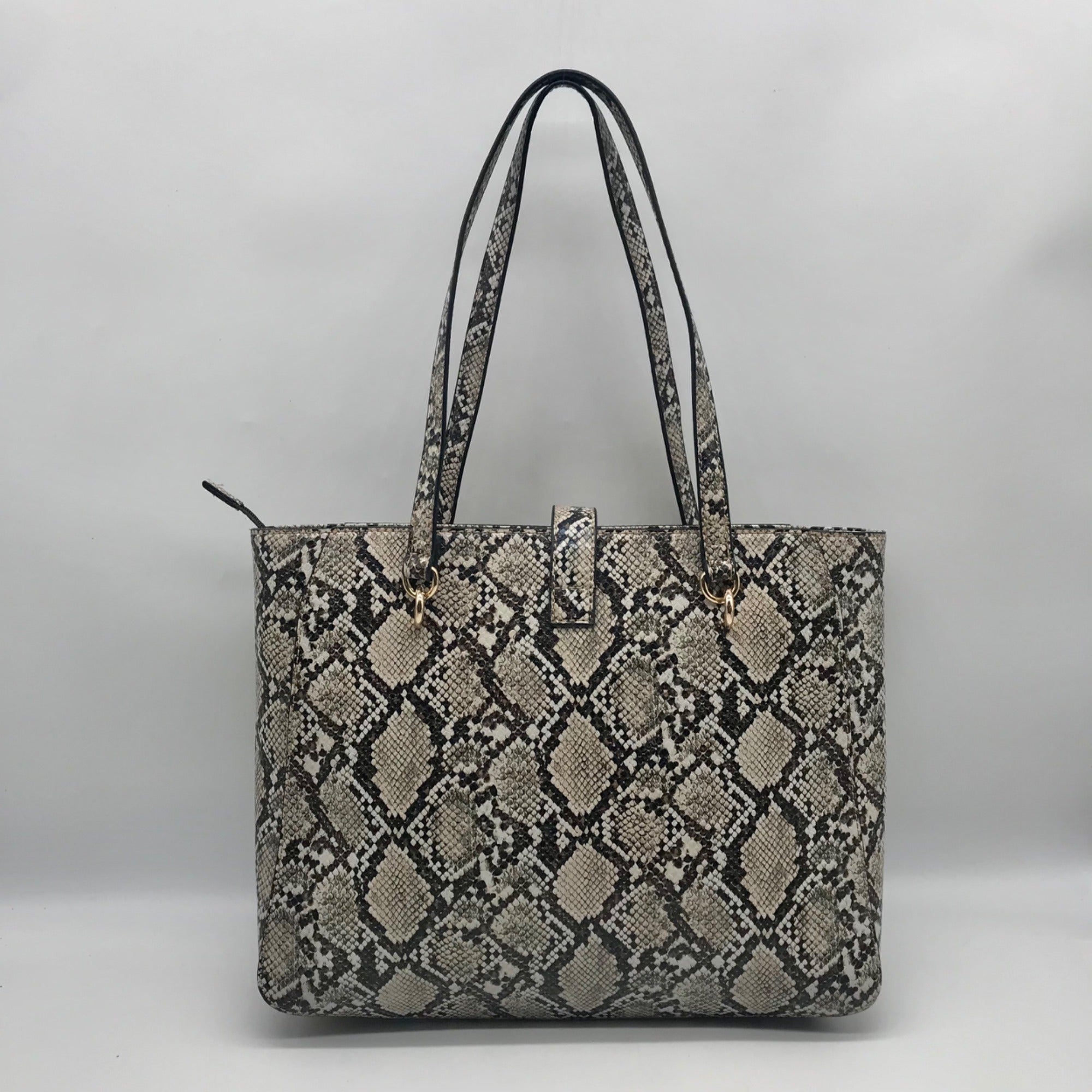 Guess Snakeskin Faux Leather Salinge Tote Bag