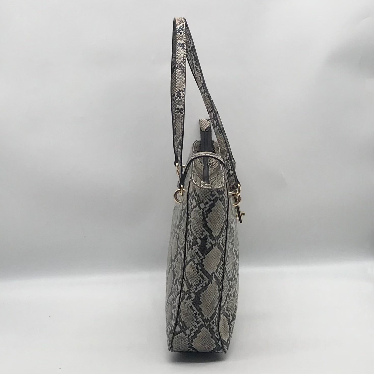 Guess Snakeskin Faux Leather Salinge Tote Bag