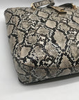 Guess Snakeskin Faux Leather Salinge Tote Bag