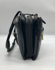 Giani Bernini Black Croc Dasher Crossbody Bag
