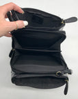 Giani Bernini Black Croc Dasher Crossbody Bag