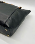 Michael Kors Black Leather Jet Set Shoulder Bag