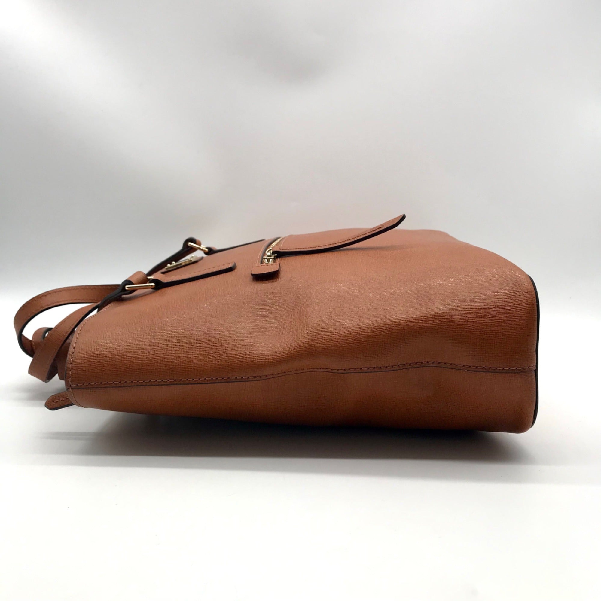 Dooney And Burke Brown Saffiano Leather Tote