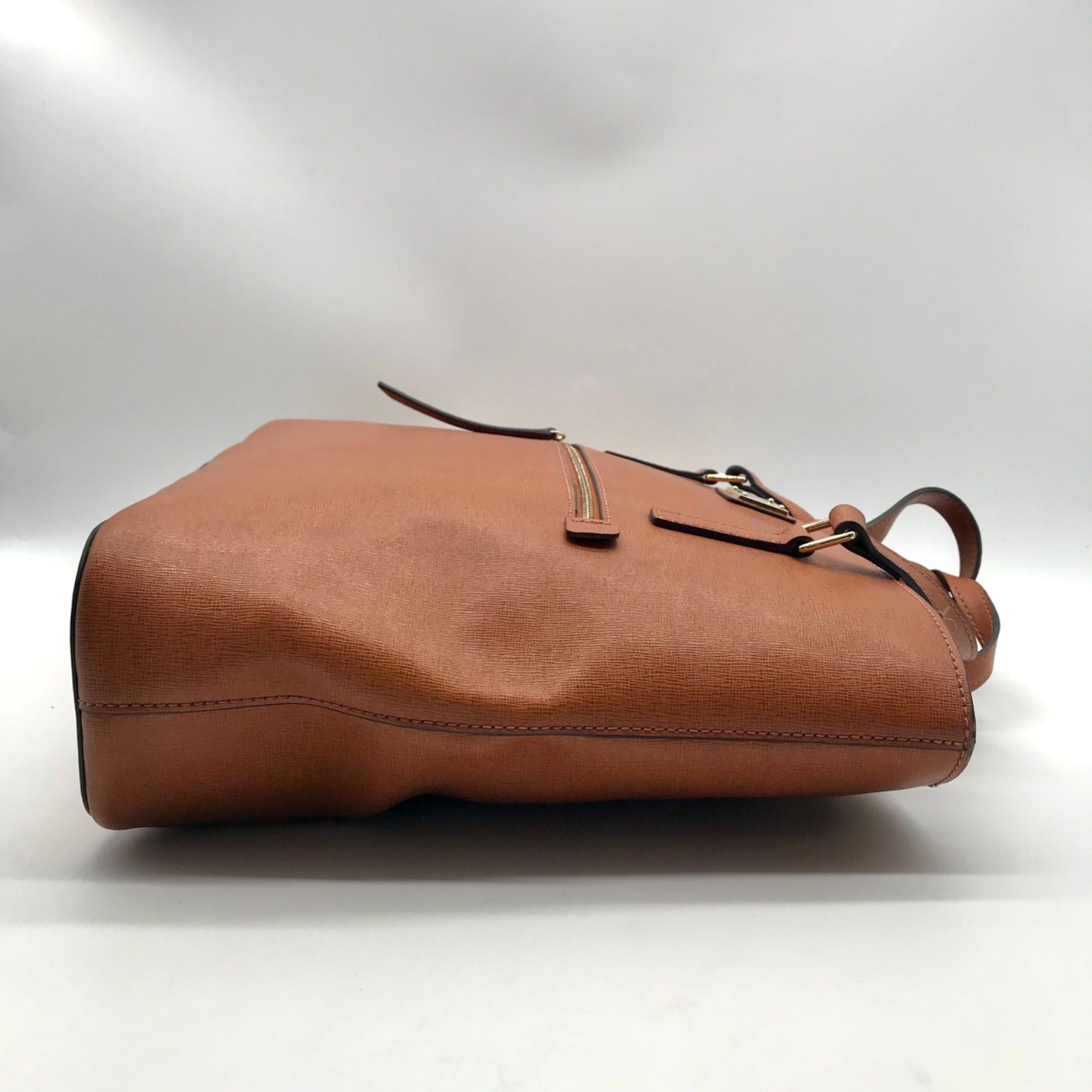 Dooney And Burke Brown Saffiano Leather Tote