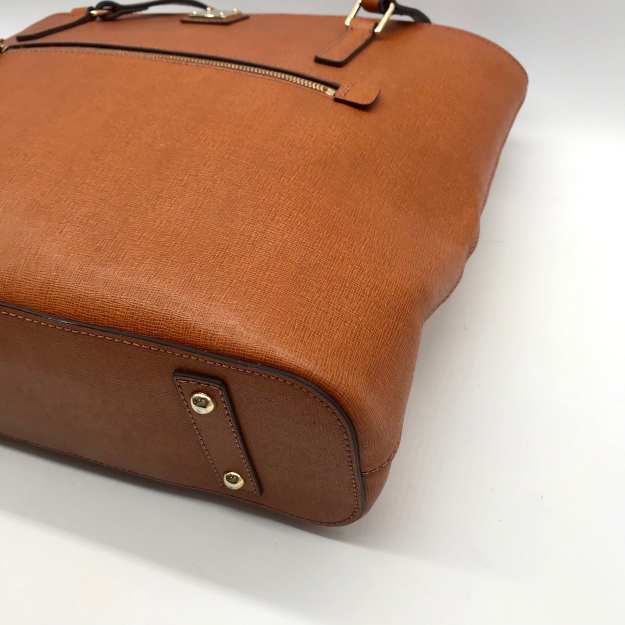 Dooney And Burke Brown Saffiano Leather Tote