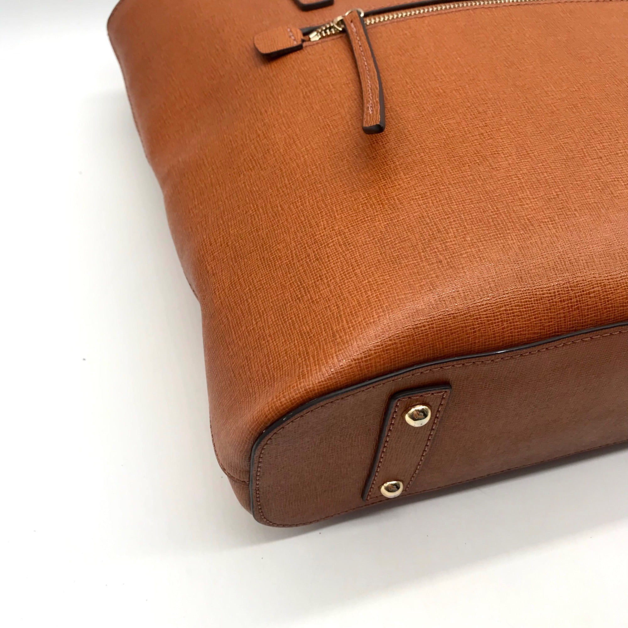 Dooney And Burke Brown Saffiano Leather Tote