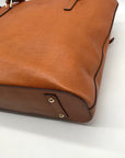Dooney And Burke Brown Saffiano Leather Tote