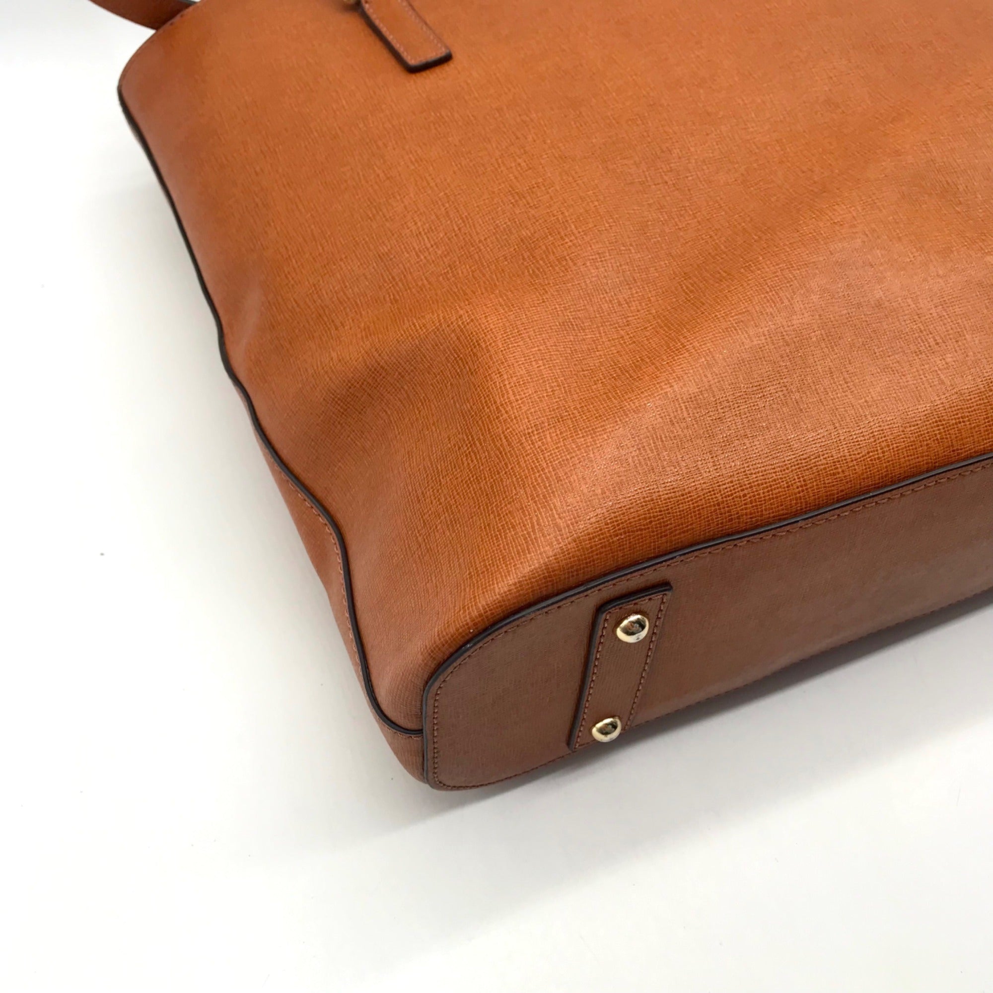 Dooney And Burke Brown Saffiano Leather Tote