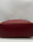 Dooney & Bourke Red Pebbled Grain Leather Charleston Shopper Bag