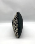 Raleigh Leather Black Cheetah Convertible Clutch