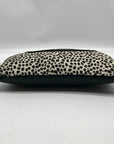 Raleigh Leather Black Cheetah Convertible Clutch