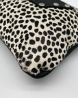 Raleigh Leather Black Cheetah Convertible Clutch