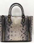 Henri Bendel A List Metallic Lizard Tote Bag