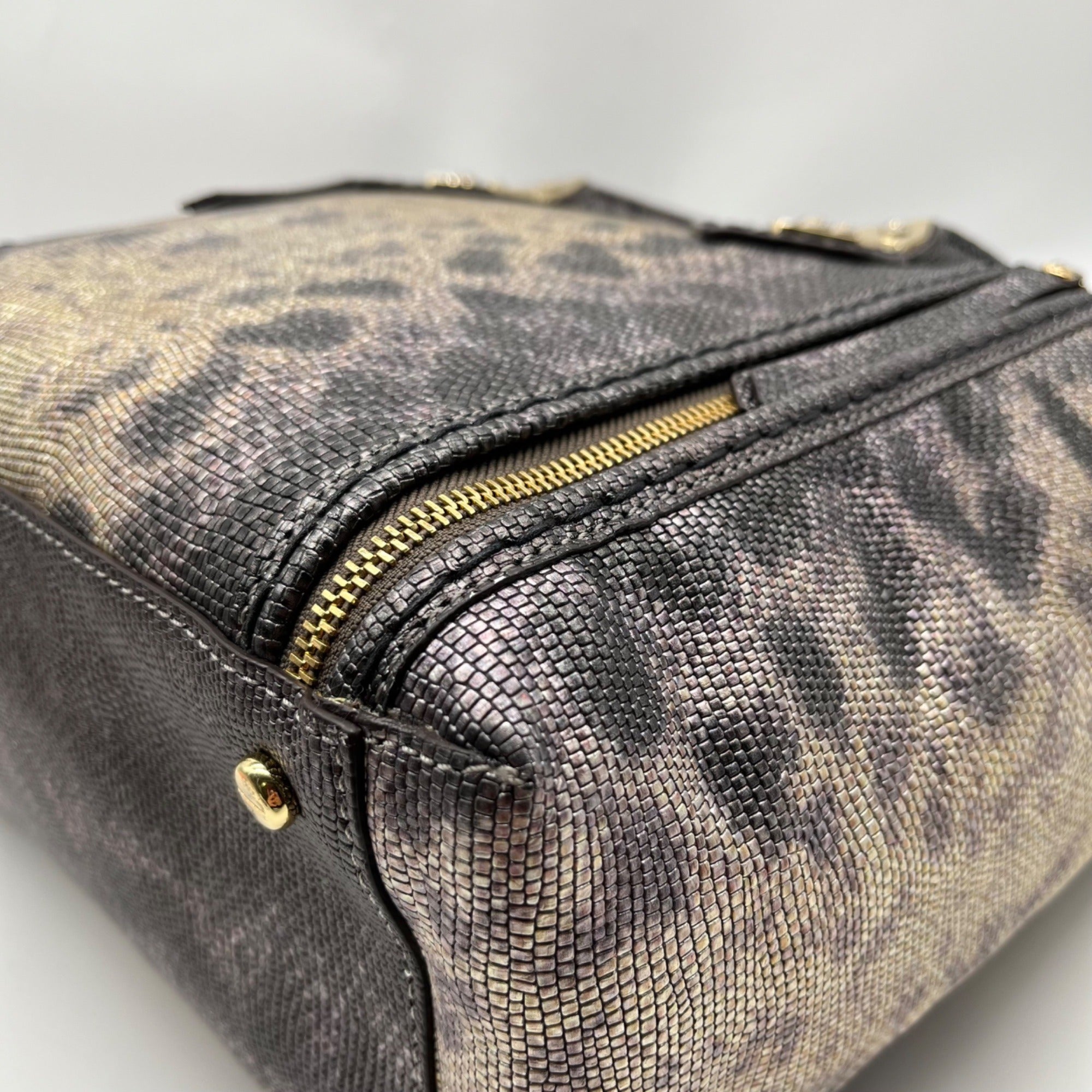 Henri Bendel A List Metallic Lizard Tote Bag