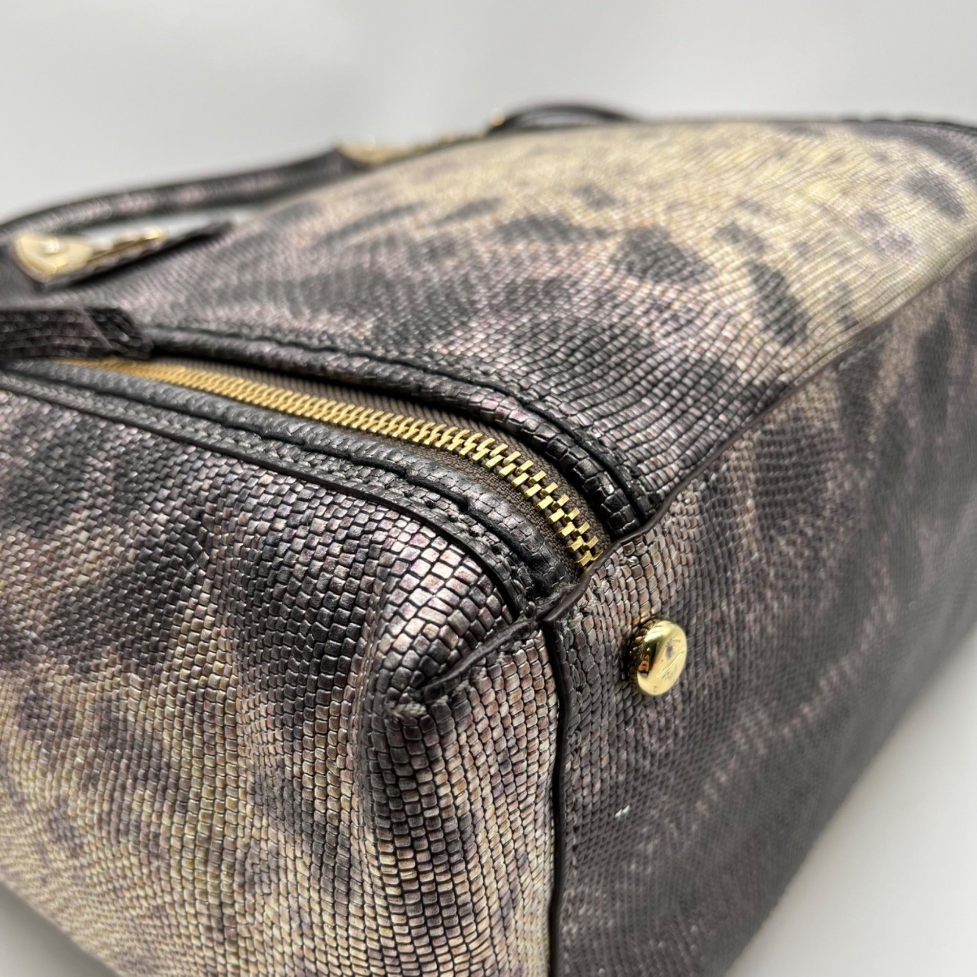 Henri Bendel A List Metallic Lizard Tote Bag