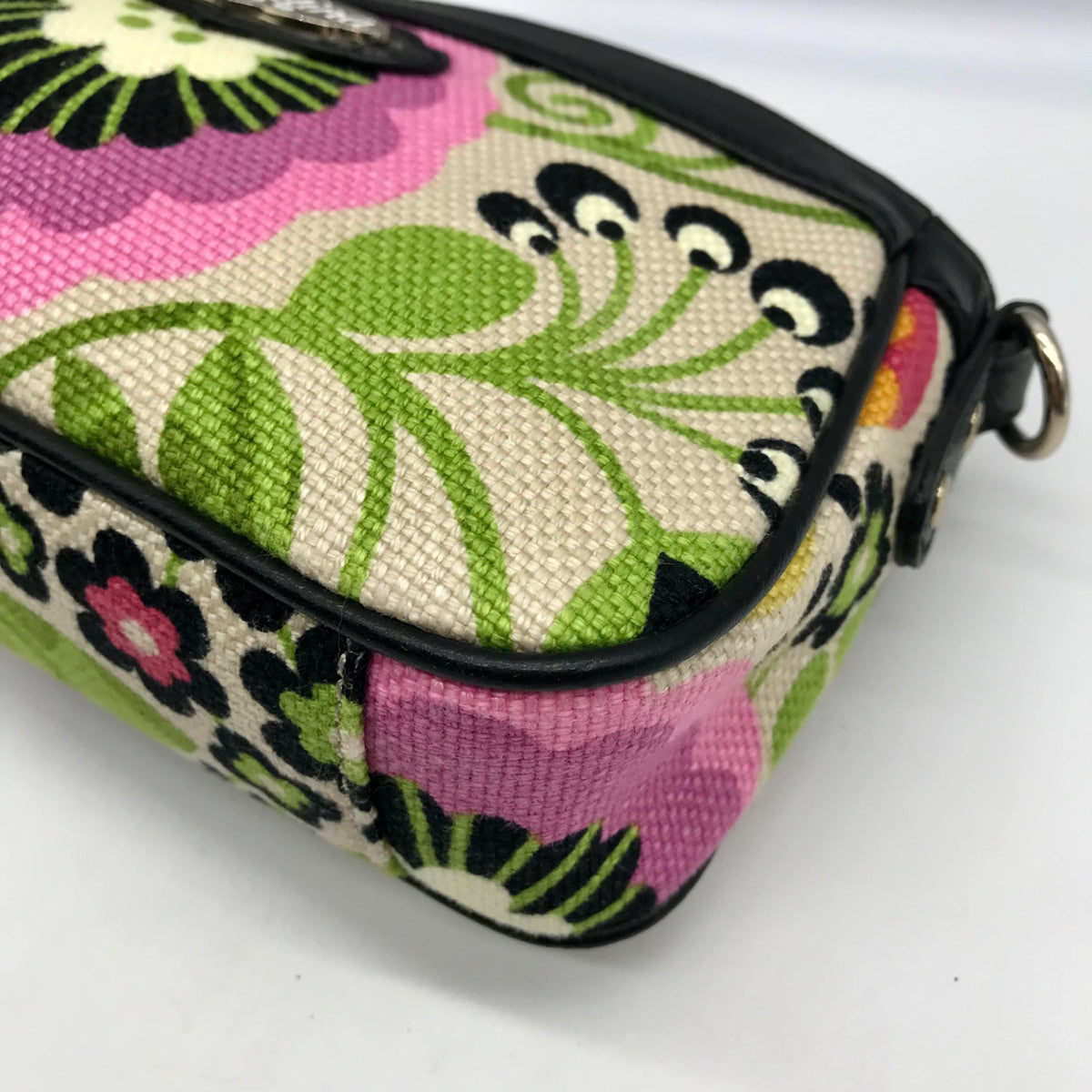 Spartina 449 Ivory Floral Port Passage Crossbody Bag